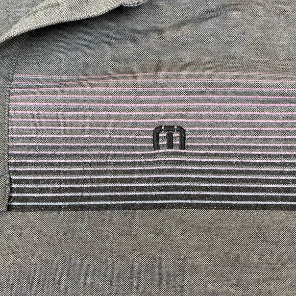Travis Mathew Mens Polo Shirt Size XL Gray Cotton Blend Short Sleeve Casual - Picture 4 of 8